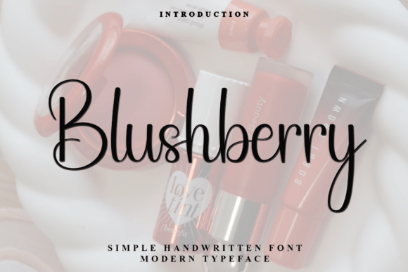 Blushberry: A Handwritten Script Font with a Modern Twist