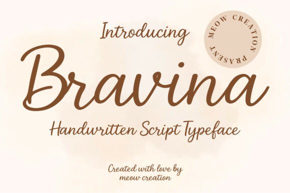 Bravina: A Handwritten Font for Modern, Friendly Designs