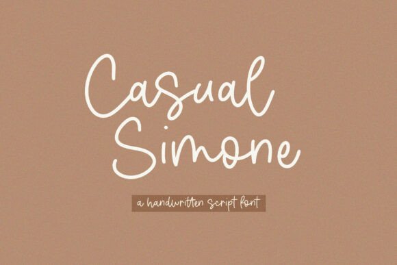 Casual Simone: A Handwritten Script Font for Authentic Design