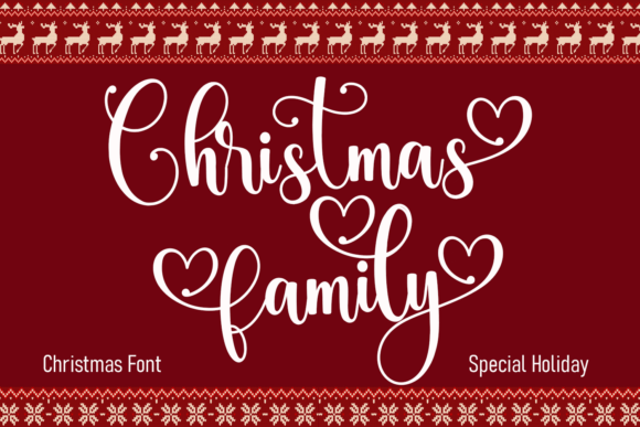 Christmas Family: The Festive Script Font for Heartfelt Designs