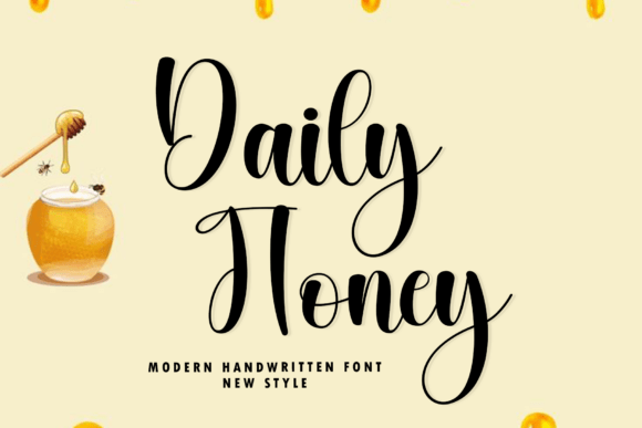 Daily Honey: Elevate Your Brand with Fluid Script
