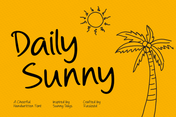 Daily Sunny: The Handwritten Script Font That Feels Like a Bright Day