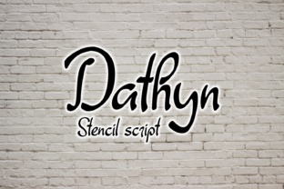 Dathyn: Crafting Unique Designs with a Stencil Script