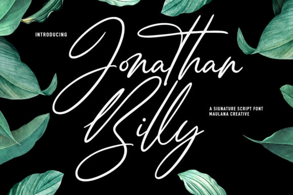 Jonathan Billy: A Creative Script Font for Modern Brands