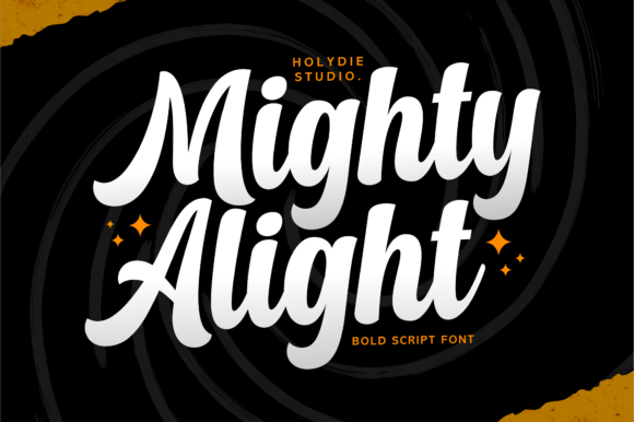 Mighty Alight: The Bold Script Font for Impactful Branding