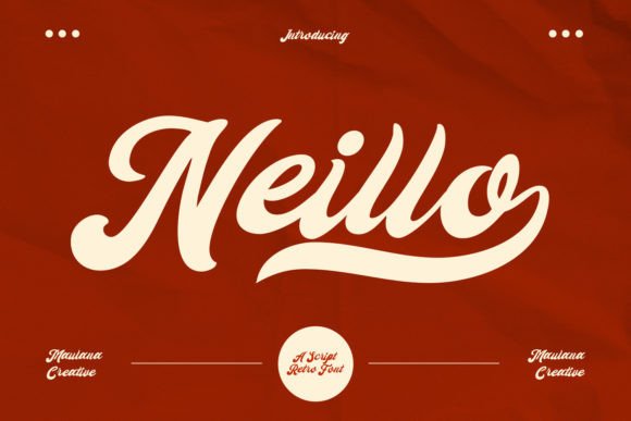 Neillo: The Retro Script Font Bringing Authenticity to Modern Design