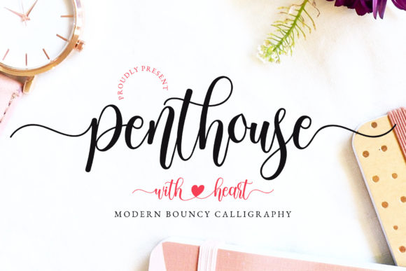 Penthouse: The Sweet and Elegant Script for Modern Designers