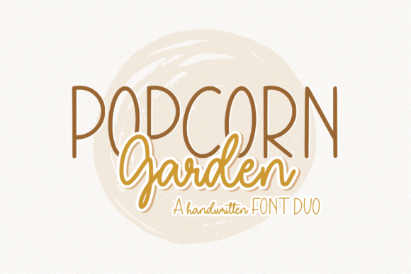 Popcorn Garden Duo: A Playful Font for Modern Design