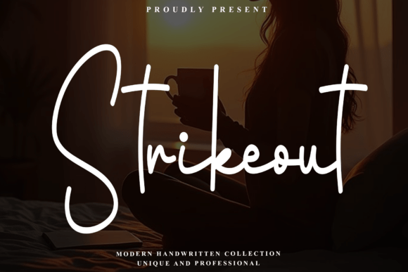 Strikeout: The Modern Script Font with Autumnal Sophistication