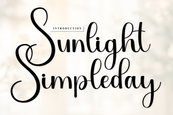 Sunlight Simpleday: The Script Font for Artisan Brands