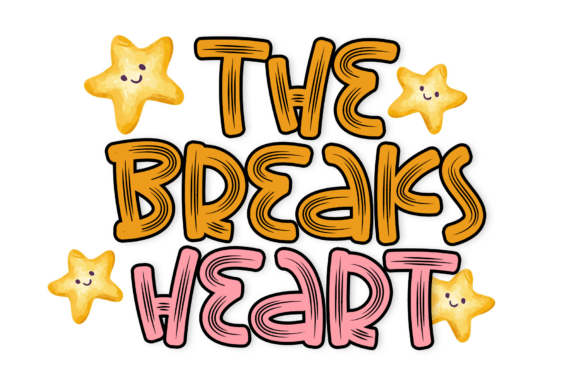 The Breaks Heart: A Script Font with Rhythmic Soul