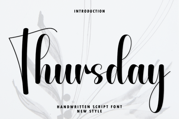Thursday: The Modern Handwritten Font for Elegant Branding